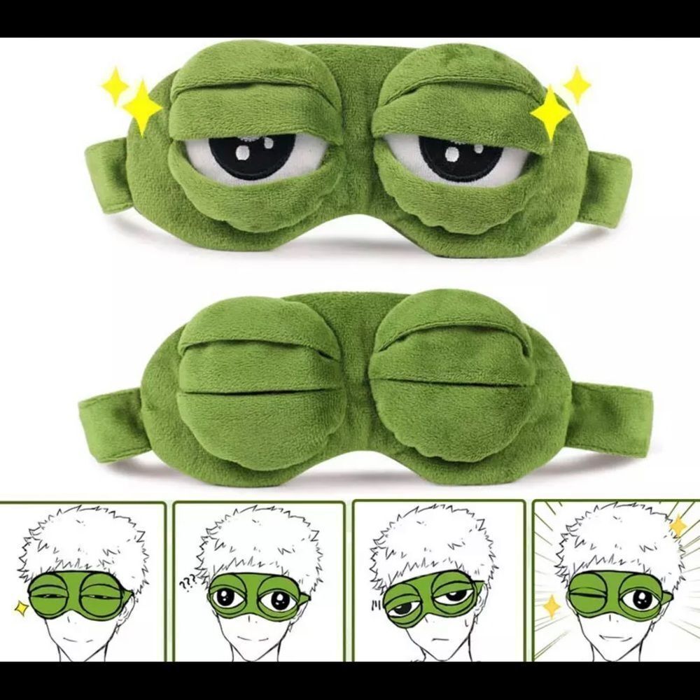 ‎3D Crazy Eyes Frog Sleep Mask - Picture 5 of 5